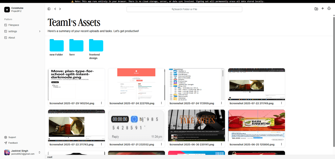 Cloud File Manager (A local cached Version)